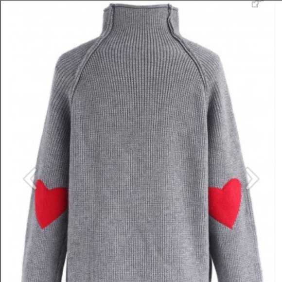 Chicwish heart and soul patch sweater. - Picture 4 of 6